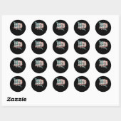 Sticker Rond Golfe D'Amérique Est 2025 1 (Feuille)