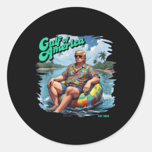 Sticker Rond Golfe Des États-Unis