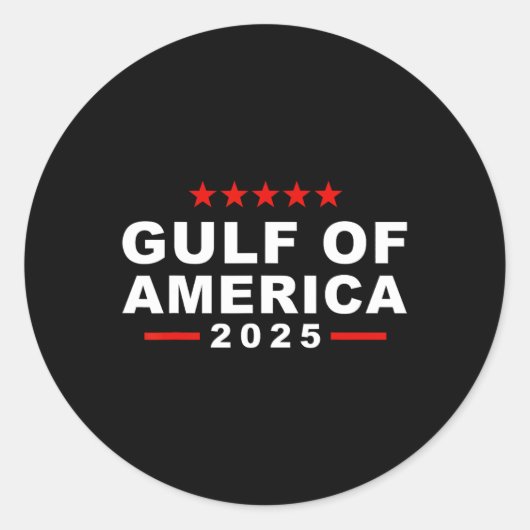 Sticker Rond Golfe Des États-Unis D'Amérique 2 (Devant)