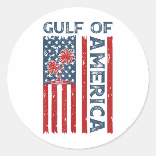 Sticker Rond Golfe Des Etats-Unis Est 2025 Funny Golfe D'Usa Am