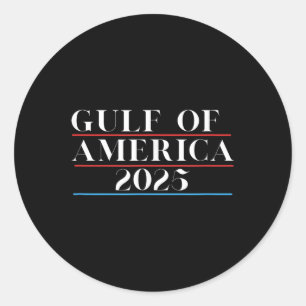 Sticker Rond Golfe Des États-Unis Trump 2025