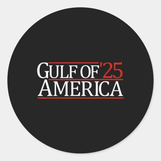 Sticker Rond Golfe Des Usa Amérique 25 2025 Golfe Des Usa Améri (Devant)