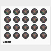 Sticker Rond Golfe du mexique (Feuille)