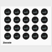Sticker Rond Golfe du Mexique (Feuille)