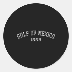 Sticker Rond Golfe Du Mexique 1569 Carte Historique T-shirt.png