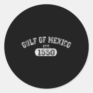 Sticker Rond Golfe Du Mexique Est 1550