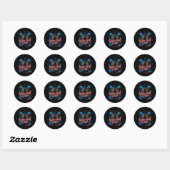 Sticker Rond Golfe Nacho Plus d'Amérique  (Feuille)