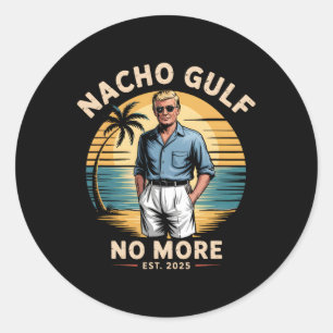 Sticker Rond Golfe Nacho Plus Drôle De Vacances Trump 2025 État