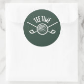 Sticker Rond Golfers Tee Time (Sac)