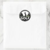 Sticker Rond Golfeur Golf Marathon Compétition (Sac)