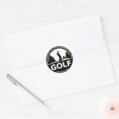 Sticker Rond Golfeur Golf Marathon Compétition (Enveloppe)