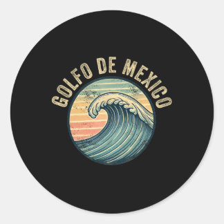 Sticker Rond Golfo De Mexico Viva Mexique Golfe Du Mexique Souv