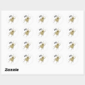 Sticker Rond Goliathus orientalis (Feuille)