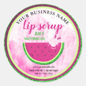 Sticker Rond gommage à lèvre pastèque classique rond collant (Devant)