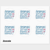Sticker Rond gommes et gants en caoutchouc (Feuille)