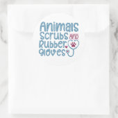 Sticker Rond gommes et gants en caoutchouc (Sac)