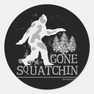 Sticker Rond Gone Squatchine
