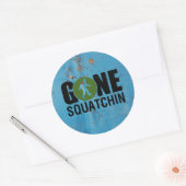 Sticker Rond Gone Squatchine Vintage (Enveloppe)