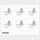 STICKER ROND GONFLEUR (Feuille)