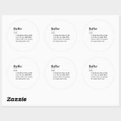 STICKER ROND GONFLEUR (Feuille)