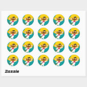 STICKER ROND GONZALES™ VITESSE (Feuille)