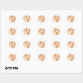 Sticker Rond Good Vibes (Feuille)