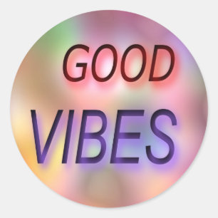 STICKER ROND GOOD VIBES CITE