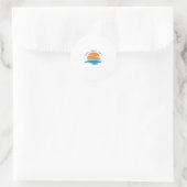 Sticker Rond Good Vibes uniquement - Conception graphique des d (Sac)