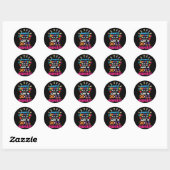 Sticker Rond Goodbye Kindergarten Class of 2033 Hello 1st grade (Feuille)