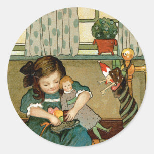 Sticker Rond Goodies de Noël