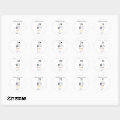 Sticker Rond Google examen logo entreprise site Web scanner cod (Feuille)
