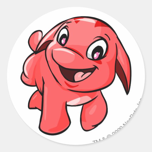 Sticker Rond Google Red (Devant)