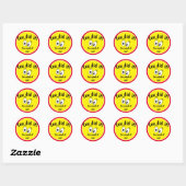 Sticker Rond Googly Eyes Colorful Enseignant Encouragement (Feuille)
