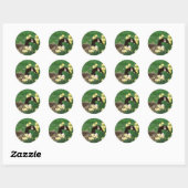STICKER ROND GOOSE AVEC DAFFODILS (Feuille)