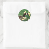 STICKER ROND GOOSE AVEC DAFFODILS (Sac)