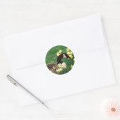 STICKER ROND GOOSE AVEC DAFFODILS (Enveloppe)