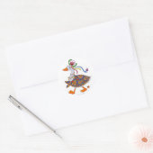 Sticker Rond Goose sort l'art populaire ukrainien (Enveloppe)