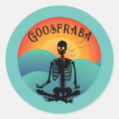 Sticker Rond Goosfraba Skelly (Devant)