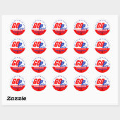 STICKER ROND GOP REPUBLICAN 2016 (Feuille)