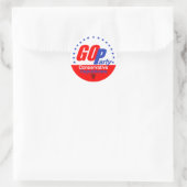 STICKER ROND GOP REPUBLICAN 2016 (Sac)
