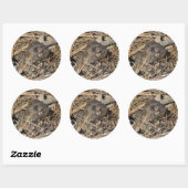 Sticker Rond Gopher de poche (Feuille)