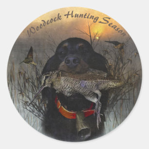 Sticker Rond Gordon Setter