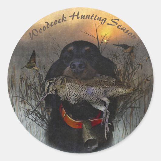 Sticker Rond Gordon Setter (Devant)