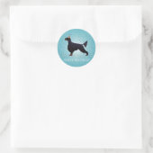 Sticker Rond Gordon Setter Joyeux design d'anniversaire (Sac)