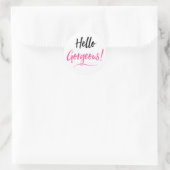 Sticker Rond "Gorgeous" (Sac)