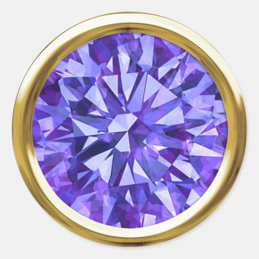 Sticker Rond Gorgey Gem Purples II (Devant)