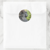 Sticker Rond Gorilla adulte (Sac)