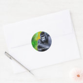 Sticker Rond Gorilla de montagne (Enveloppe)