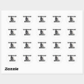 STICKER ROND GORILLAS ! (Feuille)