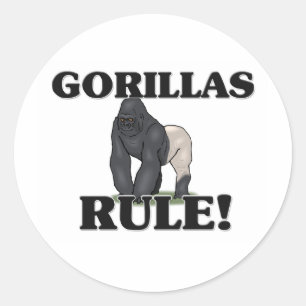 STICKER ROND GORILLAS !